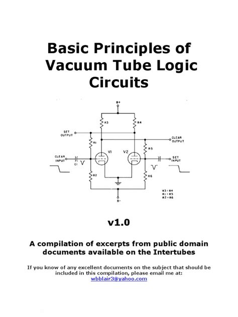 Basic Principles Of Vacuum Tube Logic Circuits Vacuum Tube