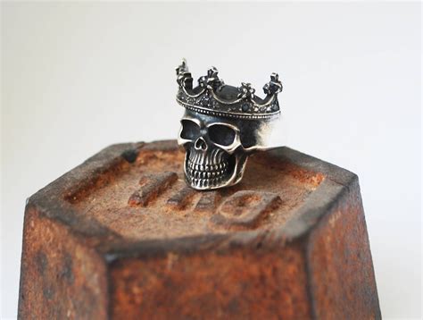 King Of Skulls Sterling Silver King Of Skulls Ring Skull Etsy