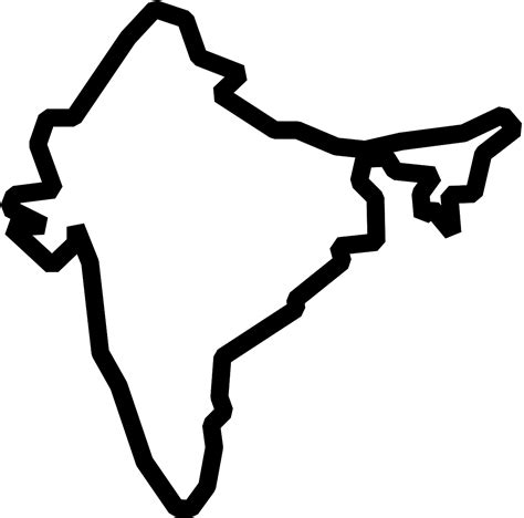 High Resolution India Map Outline Png Best Map Collection Images