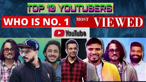 Top 10 Youtubers Of 2023carryminati Technicalguruji Sandeepseminars