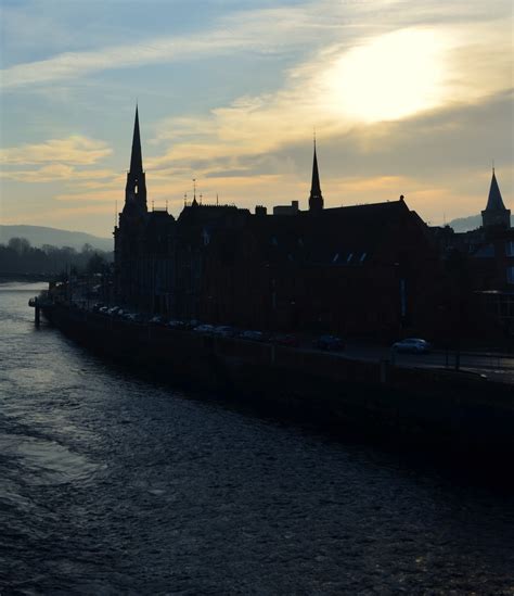 Tour Scotland Tour Scotland Photographs Setting Sun River Tay Perth