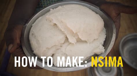How To Make Nsima A Traditional Malawi Food Youtube