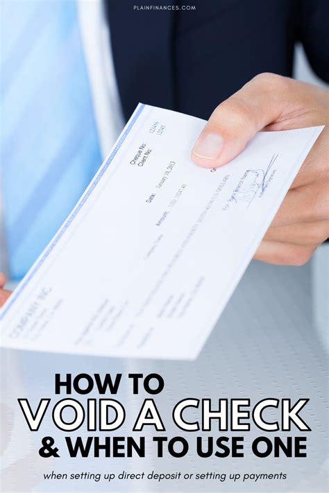 How To Void A Check And When To Use One Plain Finances Budgeting