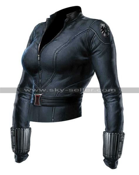 The Avengers Age Of Ultron Black Widow Scarlett Johansson Jacket