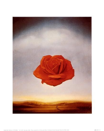 Rose Meditative C1958 Poster Salvador Dalí