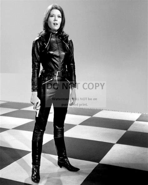 Diana Rigg As Emma Peel In The Tv Show The Etsy