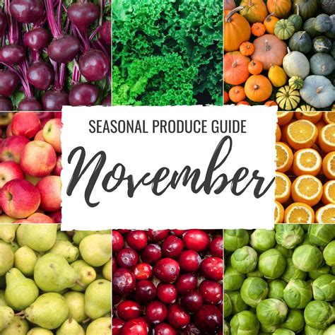 Whats In Season November Produce Guide With Recipes
