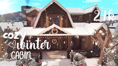 Cozy Winter Christmas Cabin 27k Part 1 Exterior Roblox