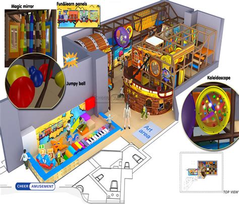 Cheer Amusement Pirate Indoor Playground Fitness Equipment For Kids