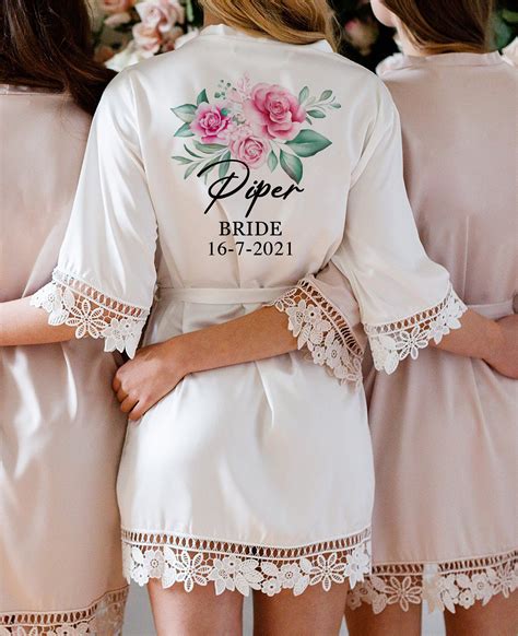 Bride Robe Personalized Bridal Shower Gift For Bride Mrs Etsy