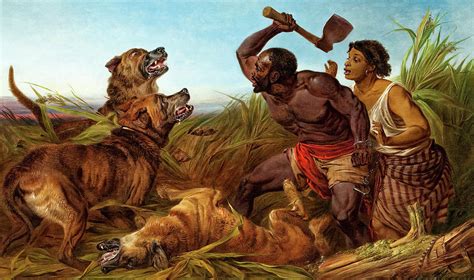 The Hunted Slaves Painting By Richard Ansdell
