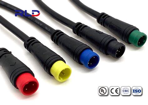 M8 3 Pin Electric Bike Connectors Male Female Extension Cable Connector