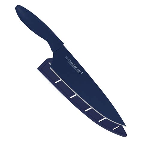 Kai Pure Komachi 2 Navy Stainless Steel 8 Inch Chefs Knife With Sheat