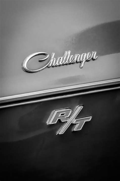 1970 Dodge Challenger Rt Convertible Emblem Photograph By Jill Reger