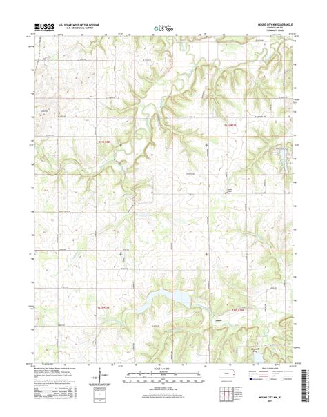 Mytopo Mound City Nw Kansas Usgs Quad Topo Map