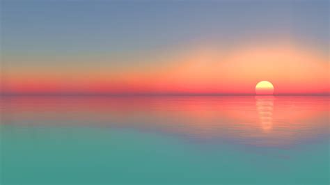 2560x1440 Gradient Calm Sunset 1440p Resolution Wallpaper