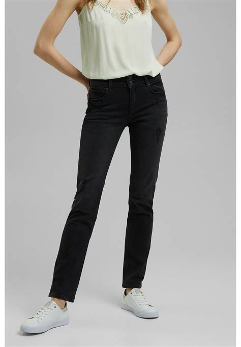 Esprit Jeans Slim Fit Black Dark Washed Black Denim Zalando Dk