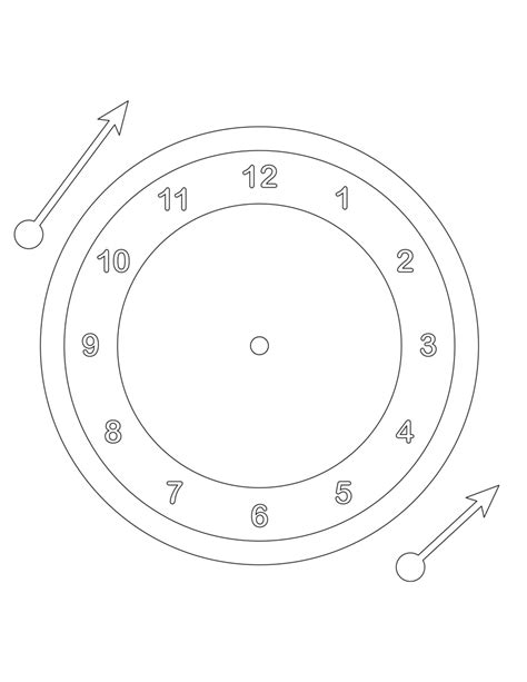 Clock Template Tims Printables