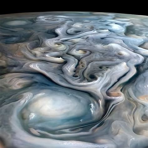 Terrifying Beauty Closeup Of Jupiters Towering Ammonia Clouds From