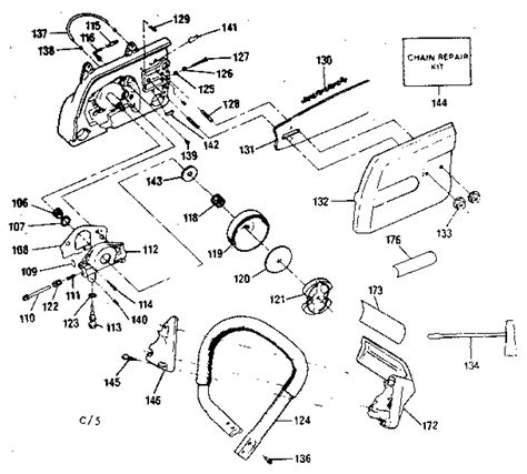 Craftsman 3018 In Sears Craftsman Gasoline Chain Saw Parts Model