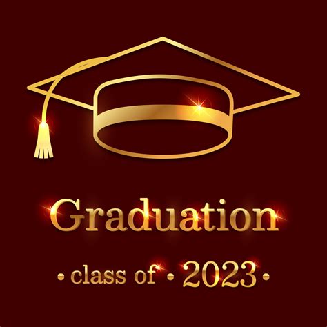 Graduation Background With Decorative Gold Elements And Congratulations