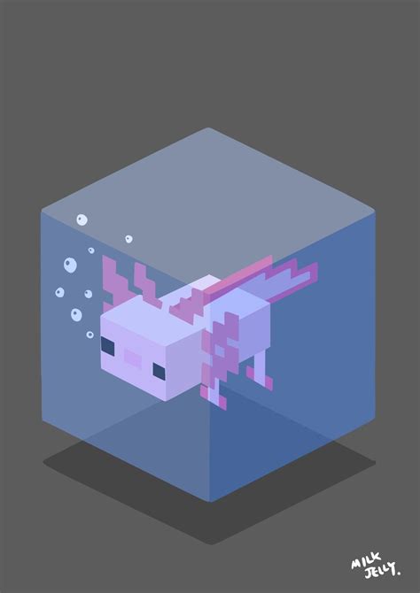 Axolotl Minecraft Wallpapers Wallpaper Cave