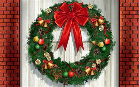 Christmas Wreaths Free Wallpapers Wallpaper High Definition High