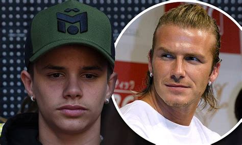 Romeo Beckham 16 Channels Dad Davids Blingy Image From The Noughties