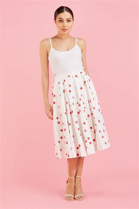 Skirts Signature Cherry Midi Skirt