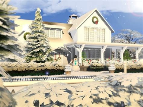 The Sims Resource Happy Holidays Home By Mychqqq • Sims 4 Downloads