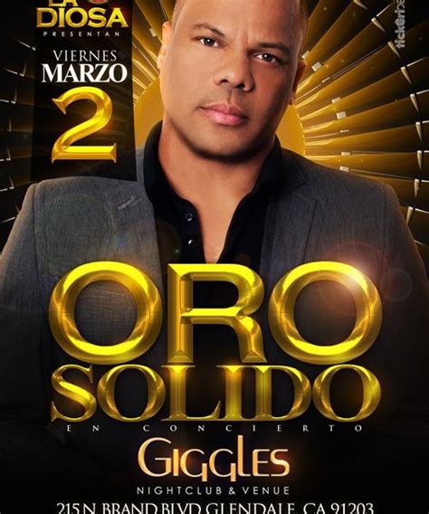 Oro Solido En Los Angeles Tickeri Concert Tickets Latin Tickets