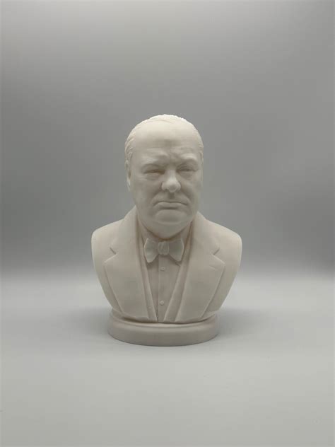 Winston Churchill Bust Sculpture Etsy