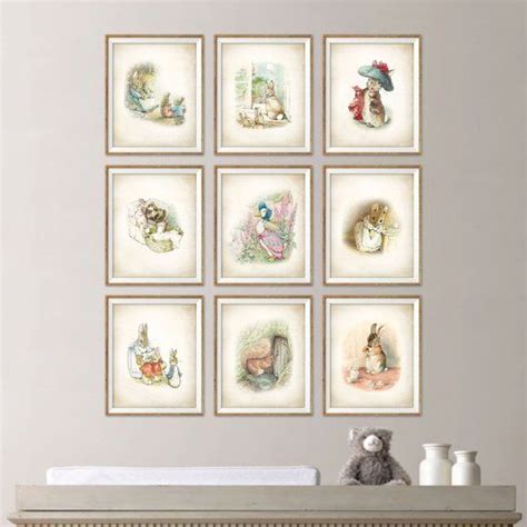 Beatrix Potter Nursery Art Beatrix Potter Characters Beatrix Etsy