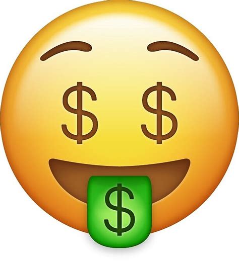 Money Face Emoji By Allihessel Redbubble