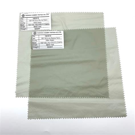 100 Nylon Ripstop Fabric Waterproof Siliconepu Coating Ultralight