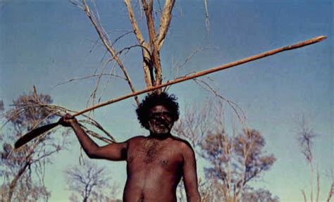 Australian Aboriginal With Spear