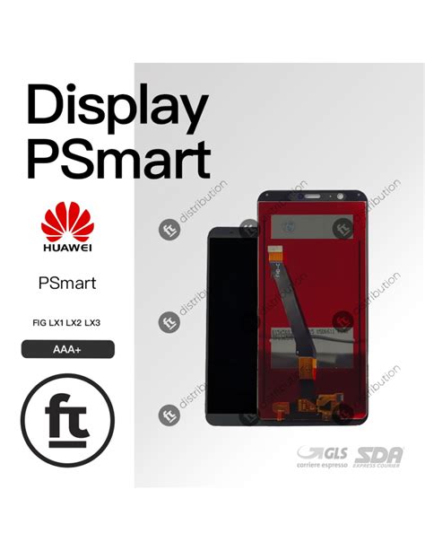 Huawei Display Psmart Fig Lx Lx Lx Con Lcd Originale No Frame Nero
