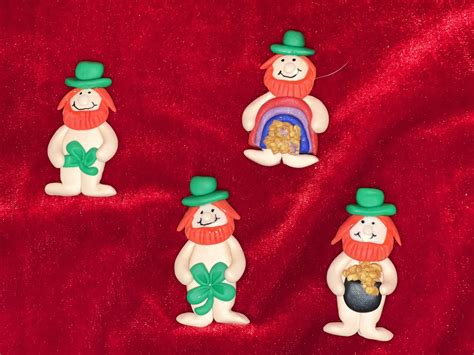 Nearly Naked Leprechaun Pin Polymer Clay My Community Made