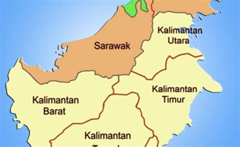Gambar Peta Kalimantan Timur Lengkap Dengan Kabupaten Dan Kota Tarunas