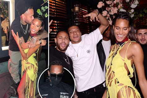 Lewis Hamilton Kylian Mbappe And Neymar Party At Supermodel Cindy Bruna S Glitzy 27th Birthday