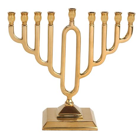 The menorah is the central mitzvah of hanukkah. Hanukkah | Menorahs | Polished Brass Contemporary Menorah