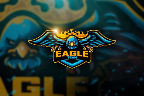 Eagle Team Mascot And Esport Logo Creative Illustrator Templates ~ Creative Market