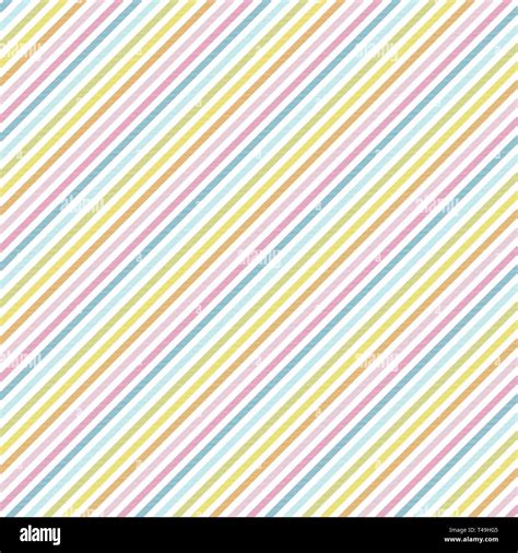 Rainbow Stripes Seamless Pattern Diagonal Texture Vector Illustration