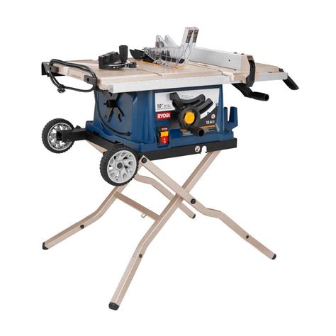 Ryobi Reconditioned 10 In Table Saw With Wheel Stand Zrrts30 The