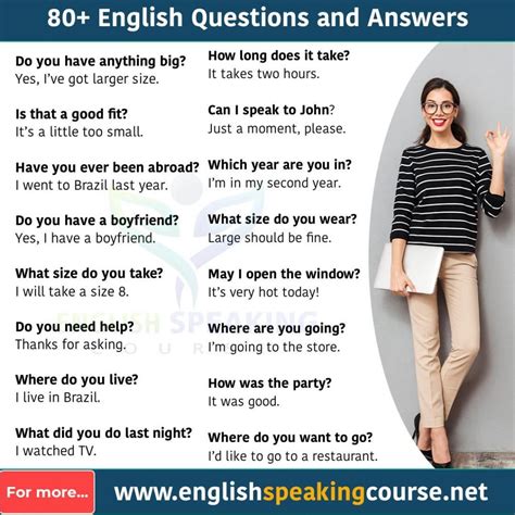 60 Most Common Questions In English Questions And Answers