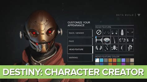 Destiny Beta Character Creator Oxbox Makes A Robot Wizard Youtube