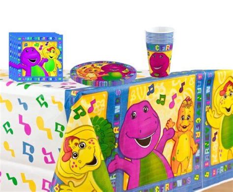Barney Party Kit For 8 Guests Barney Party Barney Birthday Party