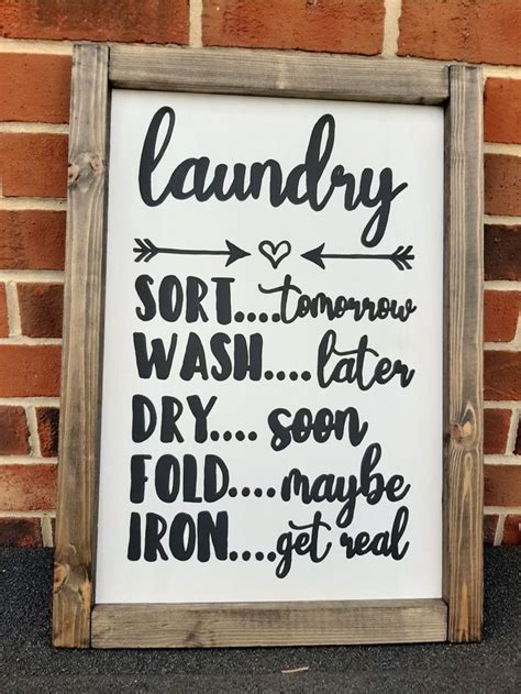 Laundry Sign  Laundry signs, Laundry sorting, Hand painted