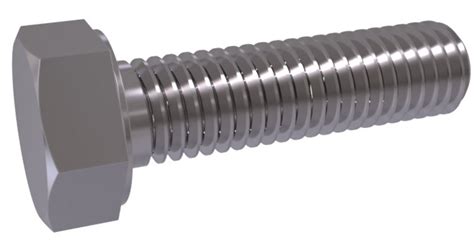Din 933 Hexagon Head Bolts With Thread Up To Head