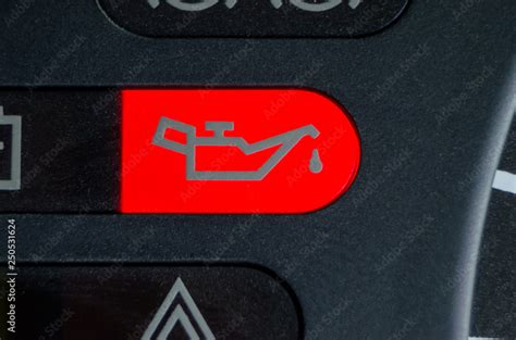 Screen Symbols Battery And Oil Lamp Warning Light In Car Dashboard